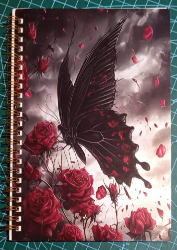 Spiral-bound journal (Butterfly)