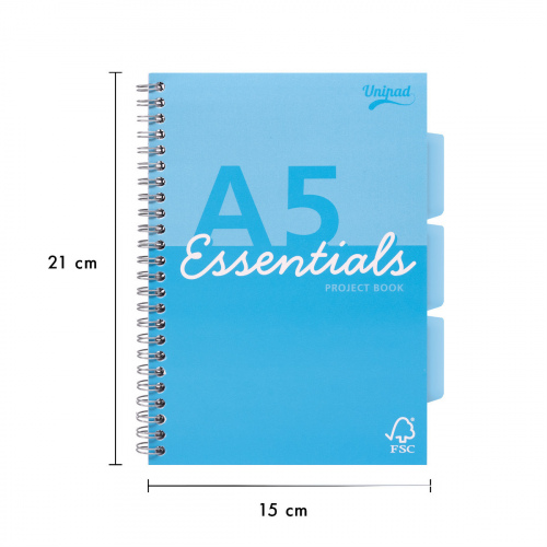 A5 spiral-bound journal (Blue)