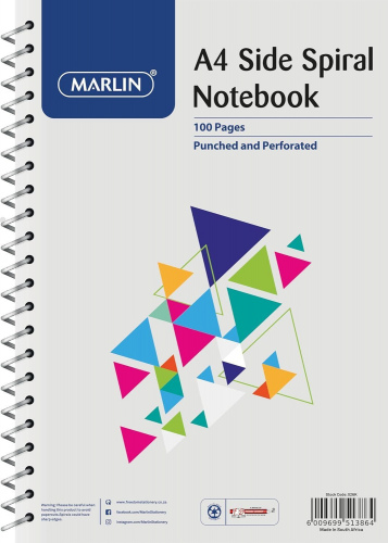 A4 Side-spiral notebook